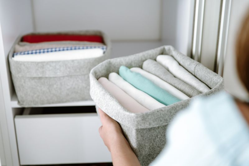 Organized Basement Storage