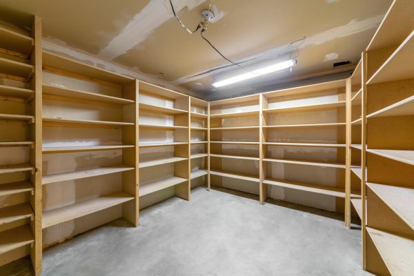 Basement Storage Installation